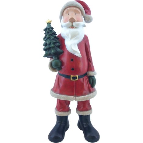Figur Weihnachtsmann 20 x 8 x 6 cm rot Weihnachtsfigur