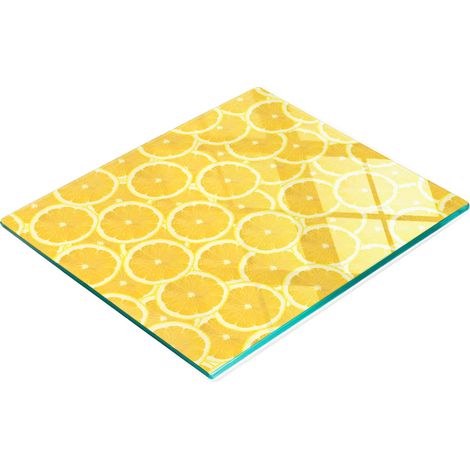 Dekoratives Schneide- und Servierbrett aus Glas für Zitronenscheiben, 60 x 52 cm (1/5)