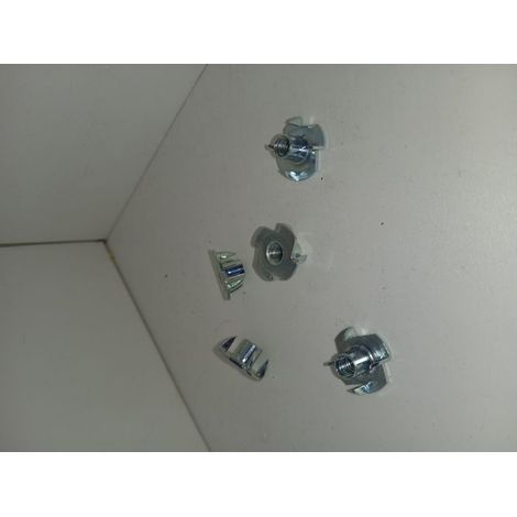 VISSAL 161Z ECROU A GRIFFES A FRAPPER ACIER ZINGUE M5 SACHET DE 50 ECROUS