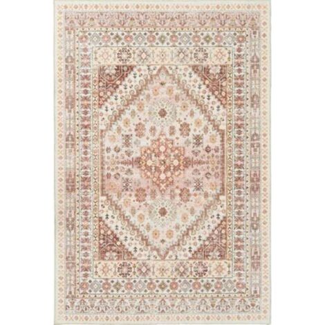 Tapis de salon 4060cm orange imitation cachemire lavé tapis de sol lavable tapis rétro grande surface tapis anti-salissure décoration de la maison (1/4)