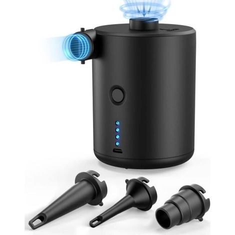 Bardusch - Pompe à Air Électrique Rechargeable Gonfleur: Mini Gonfler Petit Portable Fast Gonflable pour Matelas Piscine Camping[82] (1/4)