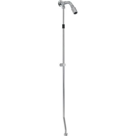 Kit doccia a parete con soffione e tubo di collegamento cromato - Idral Modern 09031KT32 (1/5)