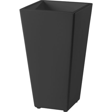 Y-Pot Nero - 41/41 h 74 cm Vaso decorativo in polietilene originale Slide colorato giardino di design esterno interno bar ristorante hotel