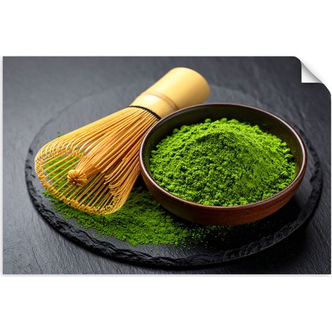 Selbstklebendes Poster – Wandsticker Japanischer Matcha-Tee 60x40 cm
