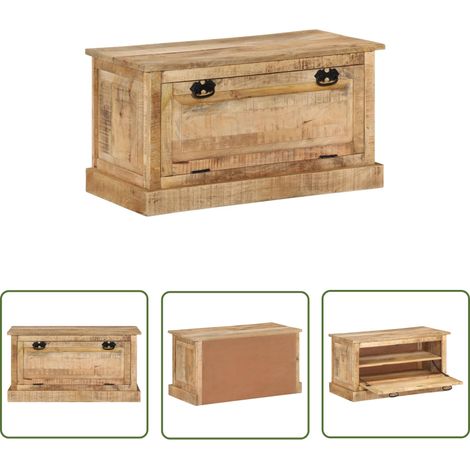Banc de rangement de chaussures 85x40x45 Bois de manguier (1/5)