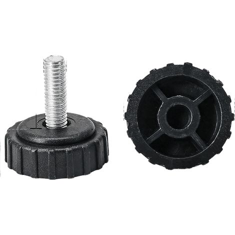 Patas niveladoras deslizantes ajustables M61928mm para muebles, aptas para patas de mesas y armarios, 20 unidades por paquete. (1/5)
