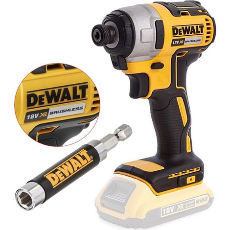 Dewalt DCF887N 18v XR Brushless Impact Driver Bare & DT7701 Magentic Bit Holder