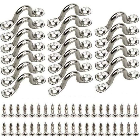 Poignée de Maintien de Bateau, 20pcs Barre de Maintien en Acier Inoxydable 316 de 56 Mm pour Bateau de Yacht, RV