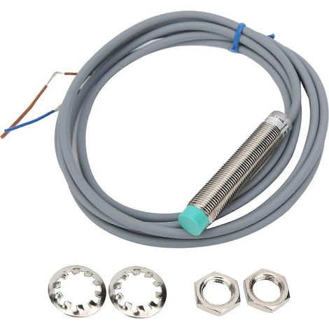 Interrupteur de proximité BERM, en laiton, cylindrique, 2 fils, NO, commande par induction, 10–30 V CC