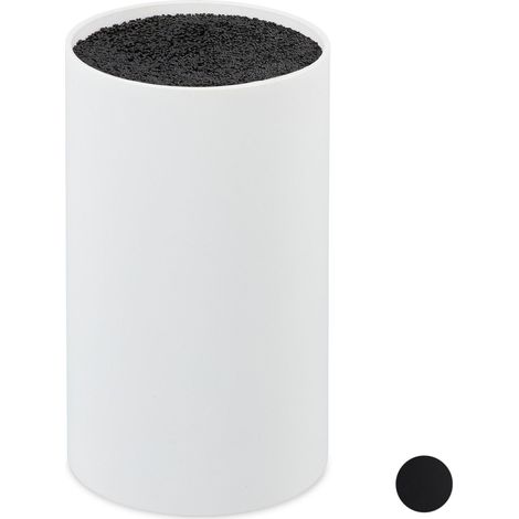Bloc à couteaux universel non garni universel blanc