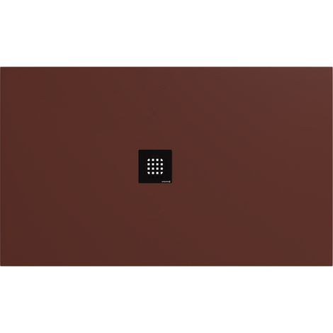 Receveur de douche FLEXIA en marbre coulé 150x90cm, découpable selon vos demandes, marron mat (1/4)