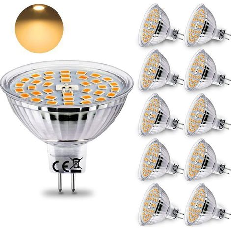 Ampoule LED MR16 GU5.3 Blanc Chaud 5W - NETBOAT - Lot de 6 (1/4)