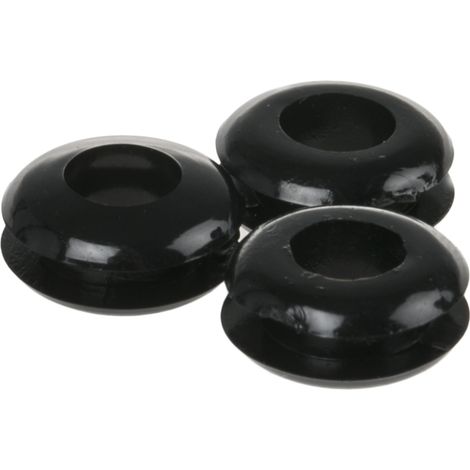 Passe-câble RS PRO en PVC, Ø câble max. 5mm, panneau 1.7mm max, Ø découpe 7.2mm ( Prix pour Sachet de 100 )