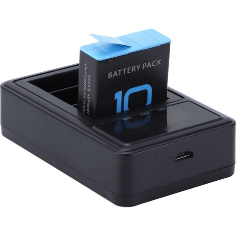 Chargeur de batterie portable à 3 canaux pour caméras d'action Go Hero 9 et 10 (1/5)