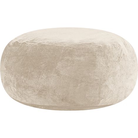 Puf sofá 4FT para adultos 100x100x50 cm suave y plegable color albaricoque HOMVRA (1/4)