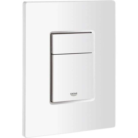 Plaque de Commande WC Compatible Grohe Skate Cosmopolitan Blanc Alpin 38732SH0 Ortviai (1/3)