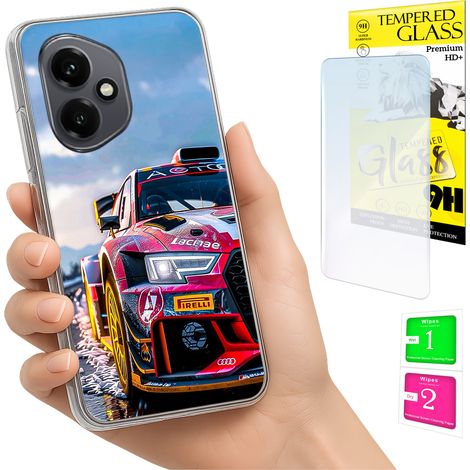 Étui pour Honor X7d / 400 Smart Photo Cover, coque arrière + verre trempé 9H (1/5)