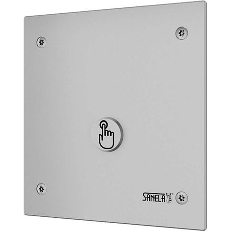 Sanela - Comando doccia con pulsante piezoelettrico, per 1 tipo di acqua, alimentazione di rete, acciaio inox opaco SLS 01PA (1/4)