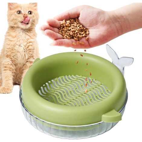 Bac de culture pour herbe à chat - Jardinière pour herbe à chat  Conteneur de culture hors-sol pour herbe à chat, jouets (1/5)