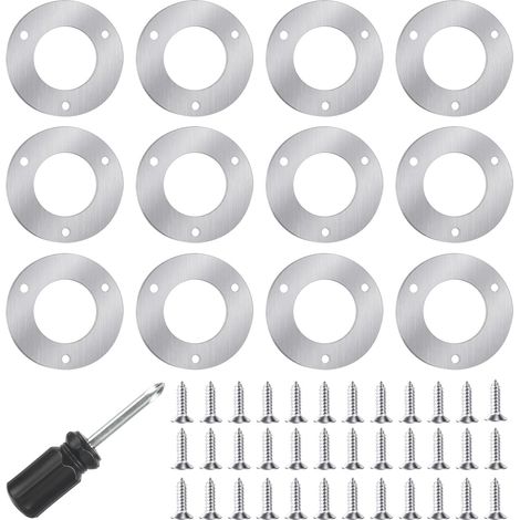 Lot de 12 nichoirs en métal - Plaque de Protection en Acier Inoxydable 32 mm pour Oiseaux - pour l'extérieur - Kit de Construction pour nichoir pour bébé - Nichoirs à Oiseaux Oiseau Rouge-Gorge (1/5)