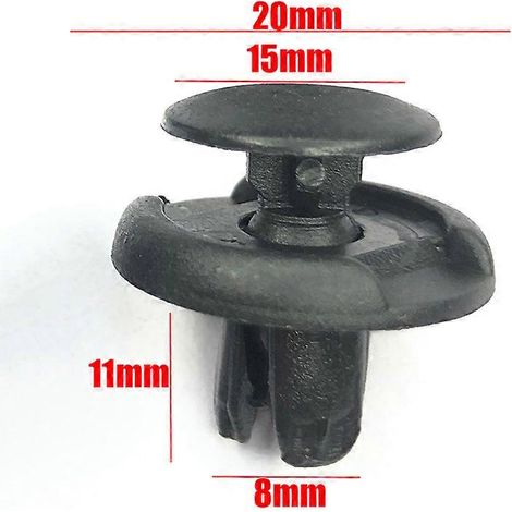 20 clips de fixation à rivets de 8 mm pour ailes de voiture Kia Hyundai Solaris 2 Elantra i30 i35 i40 Tucson Kona 2015 2016 2017 2018 (1/5)