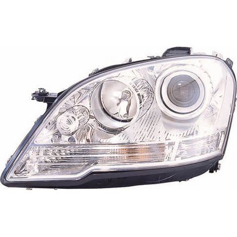 Phare avant gauche H7/H7 chromé Mercedes ML W164 phase 2 2008-2011