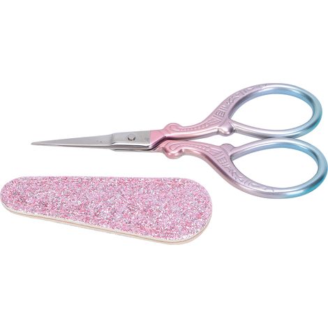 Embroidery Scissors Stainless Steel Small HandMade Sewing Shears for Paper Cutting Arts Crafts Projects(Pink ) (1/5)