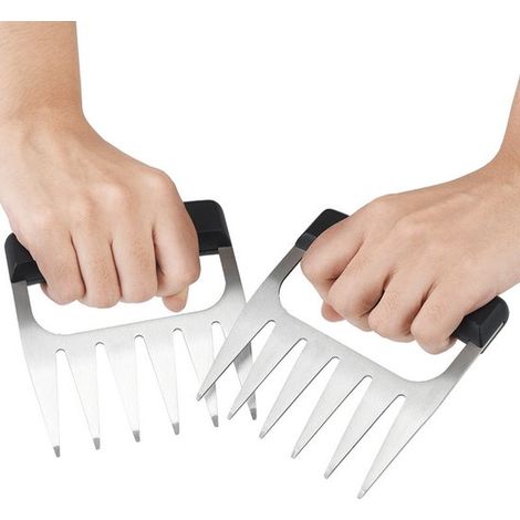 Artiglio per griglia per tagliare il pulled pork, strumento per griglia, artiglio per carne, utensile per griglia, artiglio per carne (2 pezzi) (1/5)