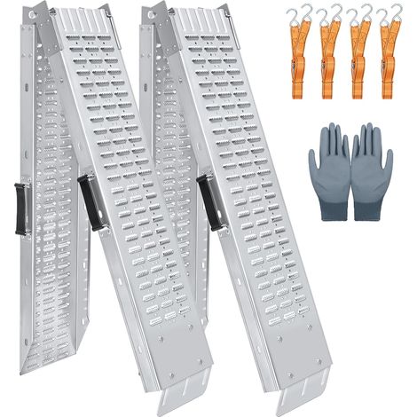Lot de 2 rampes de chargement en acier de 200 x 22 cm (L x l) (1/5)
