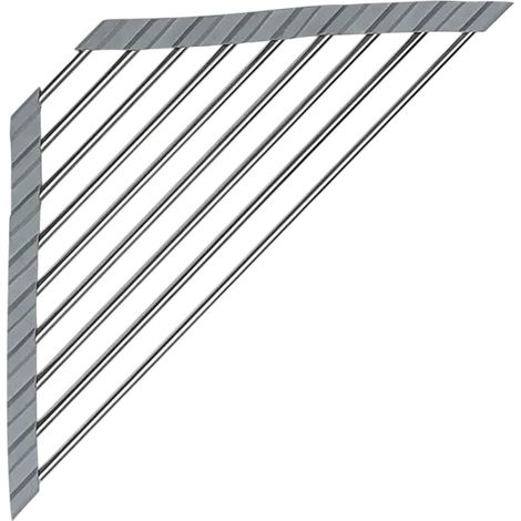 Organizzatori angolari per lavello resistenti, realizzati in acciaio inossidabile - Grigio