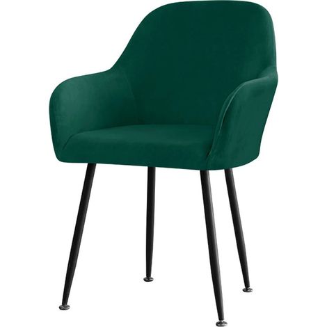 Housse De Chaise - Velours Extensible - Pour Chaise À Dossier Haut - Usage Maison Hôtel Restaurant - 1 Pièce (1/5)