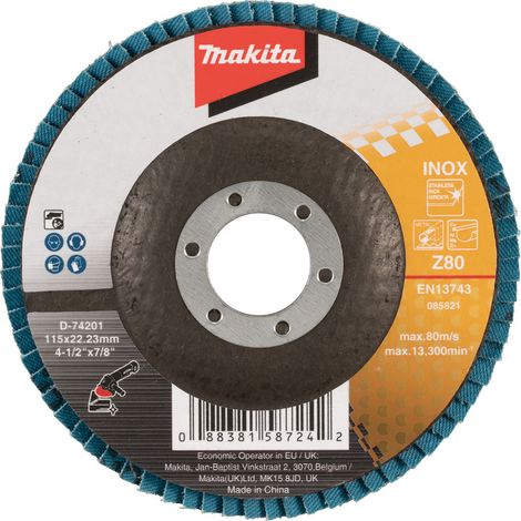 D-74201 Disco a lamelle 115 x 22,23 mm, Z80