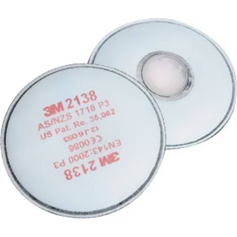 3M 2138 mit Aktivkohle, P3 Filtro per polveri 20 pz. EN 143 DIN 143 (1/4)