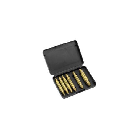 pcs Kit Extracteur Vis Endommagé à Tête et Extracteur de Boulons pour Retirer les Vis Cassées, pour vis et boulons de 2–12mm , en HSS de qualité  - Crezuo