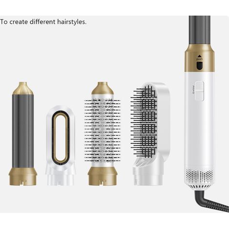 sèche- 5 en 1, ensemble de styler, boucleur, boucleur à air, outil de coiffure pour lisser/boucler les (1/5)