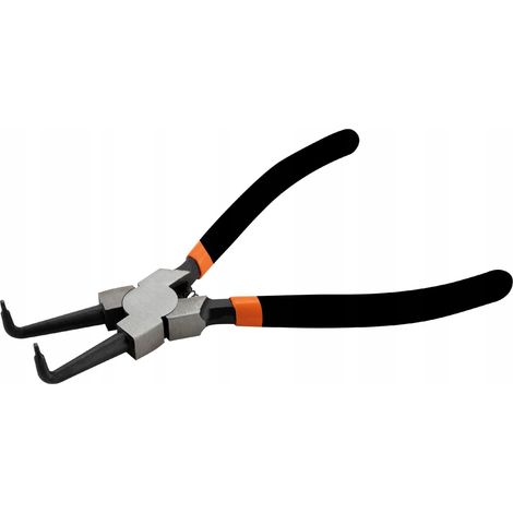 Pinza per anelli elastici curvi interni 170 mm acciaio C45 90° VERGIONIC