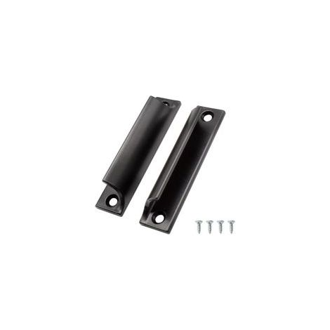 Juego de 2 tiradores para puertas correderas, tiradores de aluminio para muebles, tiradores negros para armarios de cocina, aptos para puertas de balcón, puertas correderas y cajones - Crezuo (1/4)