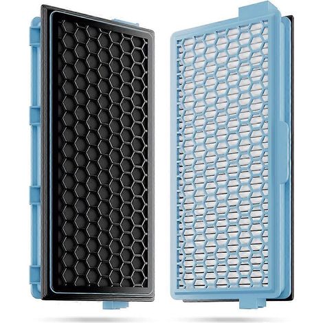 2x HEPA-Filter für Miele Staubsauger Kompakt C1-C2 Komplett C2-C3 S8340 + 3 Luftfilter + 3 Motorfilter