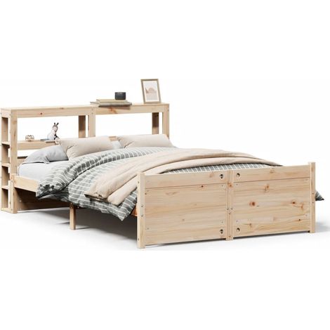 Maison Exclusive - Estructura de cama con cabecero madera de pino