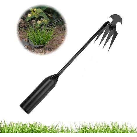 Weed Rake Grass 30 cm Gardening Tools Stainless Steel Manual Weed Killer Tool Garden Tools for Weed Control