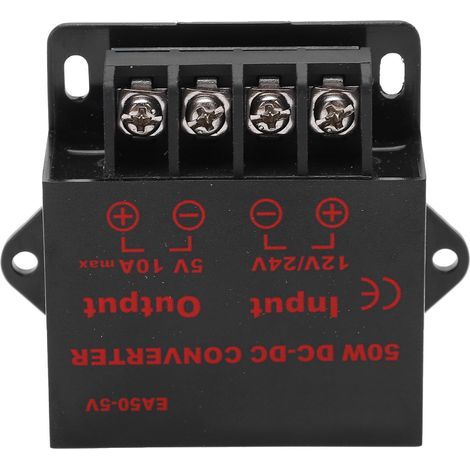 24 V Gleichstrom auf 12 V auf 5 V 10 A Spannungswandler-Adapter, Spannungsregler für EA50-5V Motorschreiber (1/5)