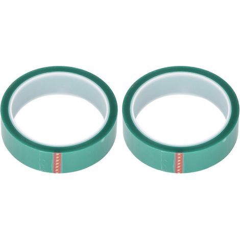 Stück Hochtemperatur-Isolierband aus PET, 0,06 mm dick, 25 mm breit, 33 Meter lang, grün
