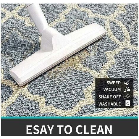 Paillasson Antidérapant,Tapis de Porte Intérieur et Extérieur Absorbant et Résistant,Tapis d'entrée Lavable en Machine,Anti-Poussière - 60 x 90 cm,Gris (1/4)