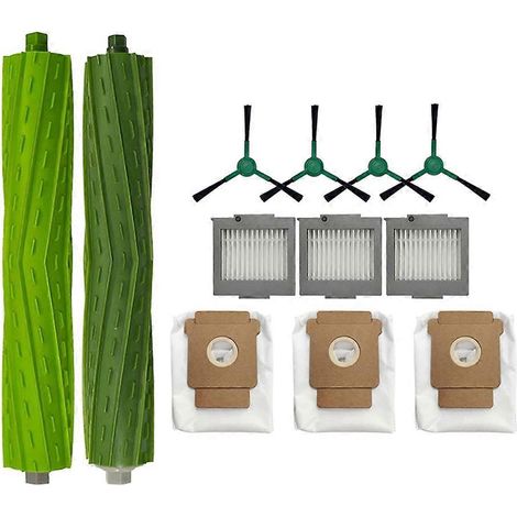 Pièces de rechange pour iRobot Roomba Max 705 Vac/iRobot Roomba Plus 504 Vac : brosse principale, brosse latérale, sac à poussière et filtre (1/5)