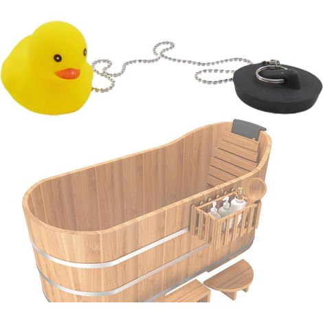 Bouchon de vidange pour baignoire 5 x 8 cm , lavabo , étanche , motif marin , flottant , design déco