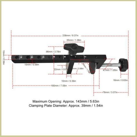 Pinces G, Pince à Bois Robuste, Pince C Réglable à Double Usage, pour Serrer des Objets de 10 à 140 Mm D'épaisseur (1/4)
