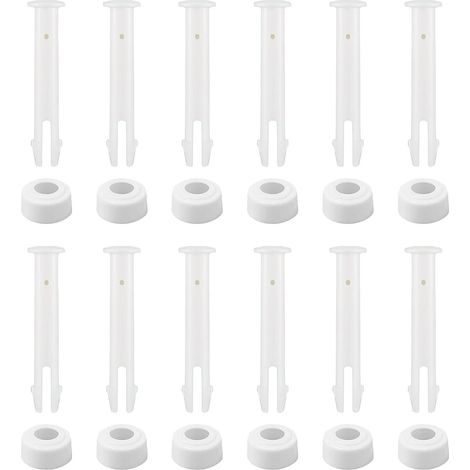 12 x Goupilles d'étanchéité et joints en caoutchouc en plastique pour piscine, compatibles avec les pièces de rechange pour accessoires de piscine Intex Frame (5,5 cm) (1/5)