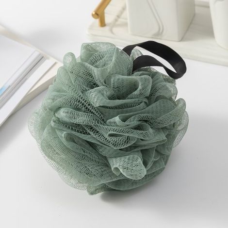 Esponja 50 g hecha material reciclado, exfoliante corporal suavizar piel, bola suave (1 azul cielo, 1 pieza (1/5)