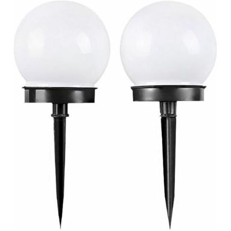 2 boules solaires de 30 cm de diamètre, bulles lumineuses pour pelouse - AquaForge (1/5)