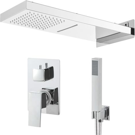Maison Exclusive - Sistema Doccia in Acciaio Inossidabile 201 Argento